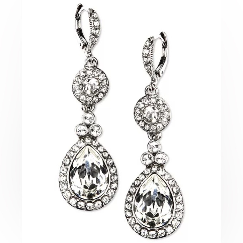 Givenchy Cristal Element Double Drop Earrings - image 2
